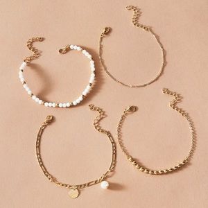 4pcs Disc Beaded Bracelet